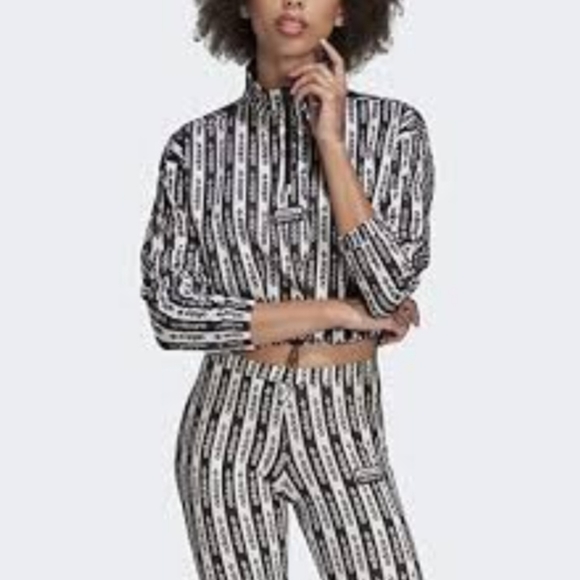 Adidas Cropped Jacket and Leggings Set - Picture 2 of 7